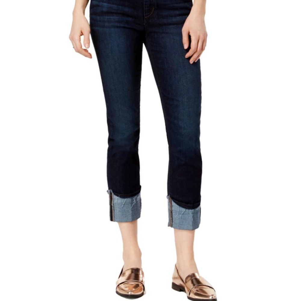 Joe's Jeans Womens Frayed Cuffed Jeans Navy 26 - Picture 1 of 13